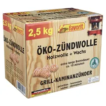 Favorit Öko-Zündwolle Holzwolle + Wachs 2,5 kg