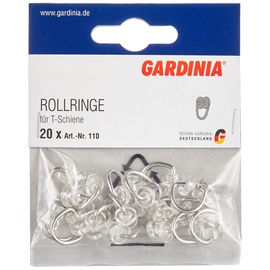 GARDINIA T-Rollringe Metall-Kunststoff 20-er Pack)