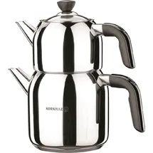 Korkmaz Kappa Teekannen-Set 0,9L/2,0L aus hochwertigem Edelstahl / Induktionsgeeignet