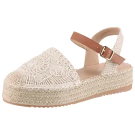 aniston shoes Plateau-Sandaletten Damen Beige/Braun 39