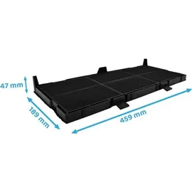 Allspares Aktivkohlefilter für Dunstabzugshauben geeignet für Bosch DSZ4561, 11025806 - Siemens LZ45610 - Neff Z54TC02X0-459x189x47mm