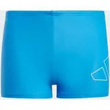 Adidas Performance Big Bars Kids Boxer-Badehose Bright Royal / White 164