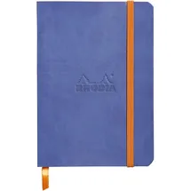 Rhodia Rhodiarama Notizbuch A6 72 Blatt Dot-Lineatur saphirblau 90g, mit Gummizugverschluss / Saphir 117358C