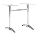 Natur24 Tischgestell Aluminium Silber