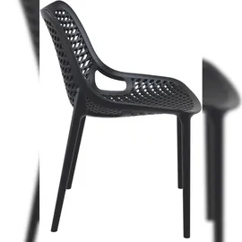 CLP Gartenstuhl Air 44 x 44 x 108 cm schwarz