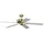 Pepeo Potkuri 132 cm Deckenventilator messing antik/weiß/weiß-rattan