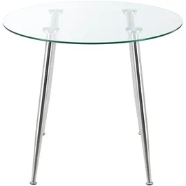 [en.casa] Humppila Ø 87 cm chromfarben