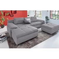 sit&more Ecksofa Labene L-Form, wahlweise mit Bettfunktion und Bettkasten, auch als XXL-Variante grau 270 cm x 82 cm x 90 cm