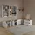 livinity® Wohnwand, Piave Weiß/Sonoma 5 Teile