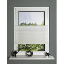 Home fashion Plissee NOLAN 100 x 130 cm weiß