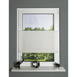 Home fashion Plissee NOLAN 100 x 130 cm weiß