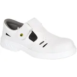 PORTWEST Steelite ESD Ebro Sicherheits-Sandale S1 Klasse 3 Größe 49 - Weiß