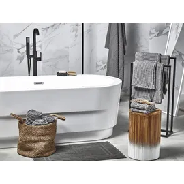 Beliani AREORA Handtuchset 11-tlg. grau