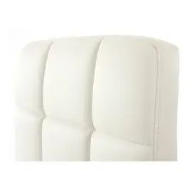 Mendler 2er-Set Esszimmerstuhl Drehstuhl Stuhl Kavala Kunstleder Chrom ~ weiß