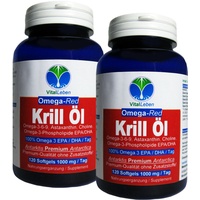 Krillöl ANTARKTIS OMEGA-Red 240 Krilloil Gels Omega 3-6-9 EPA / DHA. 26429-2
