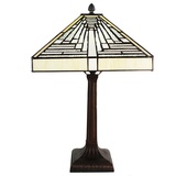 5LL-6286 Tiffany-Lampe-Leuchte-Tischlampe-Tischleuchte-Stehlampe 31x31x48 cm E27