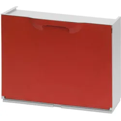 2er-Set Schuhregale WellHome Unika aus Polypropylen in Rot