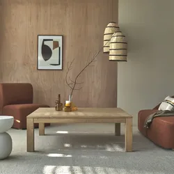 Couchtisch Eden aus massivem Eichenholz 125x125