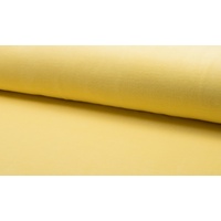 Fabrics-City PASTELL-GELB HOCHWERTIG BAUMWOLLE STRETCH SAMT STOFF NICKI STOFFE, 4515