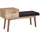 FineBuy Sitzbank Cora Schwarz 120 x 40 x 48 cm