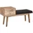 FineBuy Sitzbank Cora Schwarz 120 x 40 x 48 cm