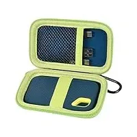 Tasche für SanDisk 1TB 2TB 500GB Extreme Portable SSD, passend für SanDisk PRO Externe Solid State Drive, Festplattenspeicherhalter für SDSSDE61/SDSSDE60/SDSSDE81 (nur Box)(Grün)