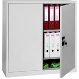 Gürkan Stahlschrank 100011 lichtgrau 80,0 x 38,0 x 100,0 cm, aufgebaut