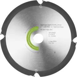 FESTOOL Diamant Sägeblatt DIA ø 160x1,8x20 Zähne 4 Flachzahn negativ