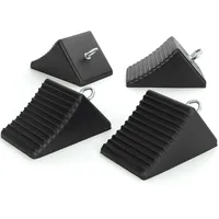 Wiltec Unterlegkeil 4er Set 205 x 125 x 100 mm aus Gummi