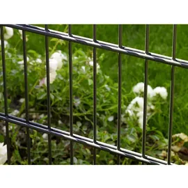 PEDDY SHIELD Doppelstabmattenzaun 5 Matten 1,03 x 10 m anthrazit