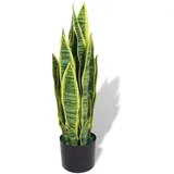 vidaXL Künstliche Sansevieria Bogenhanf mit Topf 65 cm Grün