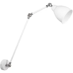 Wandlampe MISSISSIPPI verstellbar Metall Weiß