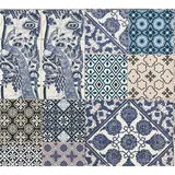 ascreation Vliestapete Metropolitan Stories Fliesen Matt Leicht Strukt. Blau Creme FSC®