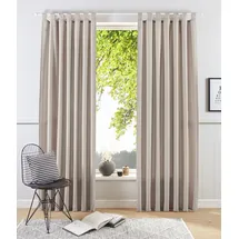 MY HOME Raja Schlaufen 140 x 245 cm sand 2 St.