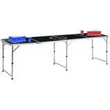vidaXL Bier-Pong-Tisch mit Tassen und Bällen Klappbar 240 cm