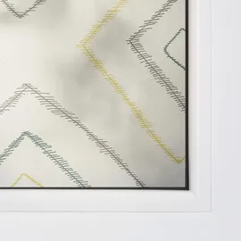 Lichtblick Fensterfolie selbstklebend, Sichtschutz, Stripy Boho Rectangle - Beige B/L: ca. 100x100 cm
