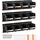 Vevor Stapelboxen Wandmontage, 137x105x75mm (12er-Pack) & 3 Metallschienen, Sichtlagerboxen für Schrauben, Muttern, Bolzen, Nägel, Werkzeug-Organizer für Werkstatt, Bastelraum, Garage, Schwarz