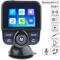 Auvisio DAB+/DAB-Empfänger, FM-Transmitter, Bluetooth, Freisprecher, MP3, USB