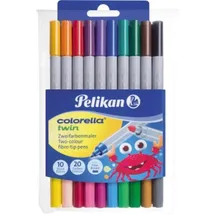 Pelikan Colorella Twin Filzstifte farbsortiert, 10 St.