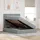 vidaXL Bett mit Stauraum und LED Hellgrau 140 x 190 cm