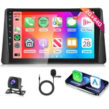 2G+64G Wireless Carplay Android 13 Autoradio 2 Din für Renault Megane 2 2002-2009 9 Zoll Autoradio mit Android Auto Navi GPS WiFi Mirror Link Bluetooth FM/RDS Radio DAB/OBD/DVR/EQ/SWC Rückfahrkamera