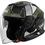 Shoei J-Cruise 3 Whizzy Matt Schwarz/Weiß/Dunkelgrün/Grau XS