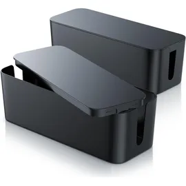 Bearware Kabelbox 2-tlg. schwarz