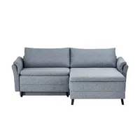 Ecksofa  Ciri , blau , Maße (cm): B: 236 H: 93 T: 186