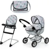 Bayer Design Puppenwagen Set Cosy grau