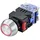 TRU Components TC-9428132 LAS0-L-11EB/R/12V Drucktaster 250 V 5 A 1 x Aus/(Ein) tastend Rot IP40 1 St.