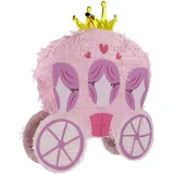 Folat 27494 Prinzessin Geburtstag Deko Rosa - Piñata - Princess Carriage - Pretty Princess - 50 x 50 cm - Prinzessinparty
