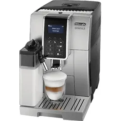 DELONGHI Dinamica ECAM352.57.SB - 6 Kaffeespezialitäten Kaffeevollautomat Silber/Schwarz