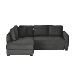 bobb Ecksofa mit Boxspringpolsterung   ¦ grau ¦ Maße (cm): B: 235 H: 90 T: 184.0