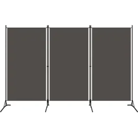 vidaXL 3-tlg. Raumteiler Anthrazit 260x180 cm